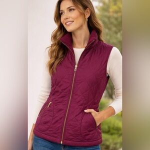 TALBOTS quilted vest
